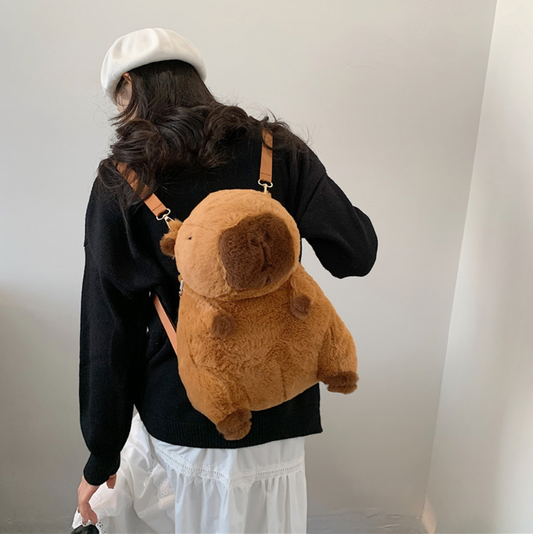 Mochila Peluche Capibara Viral
