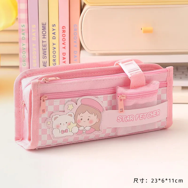 Cartuchera con Monedero Kawaii